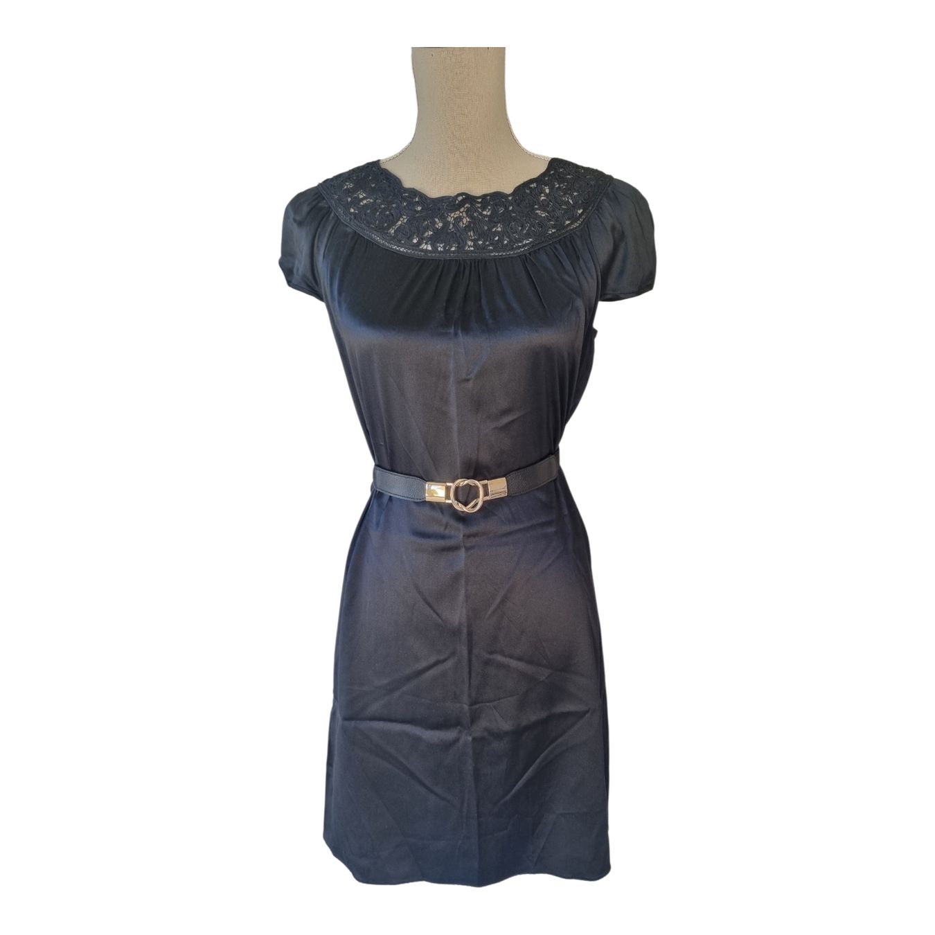 Vestiti: 100% Seidenkleid mit Spitze schwarz Gr.S – Nuovo (secondo la descrizione) da Champlan venduto da acr_kkd5