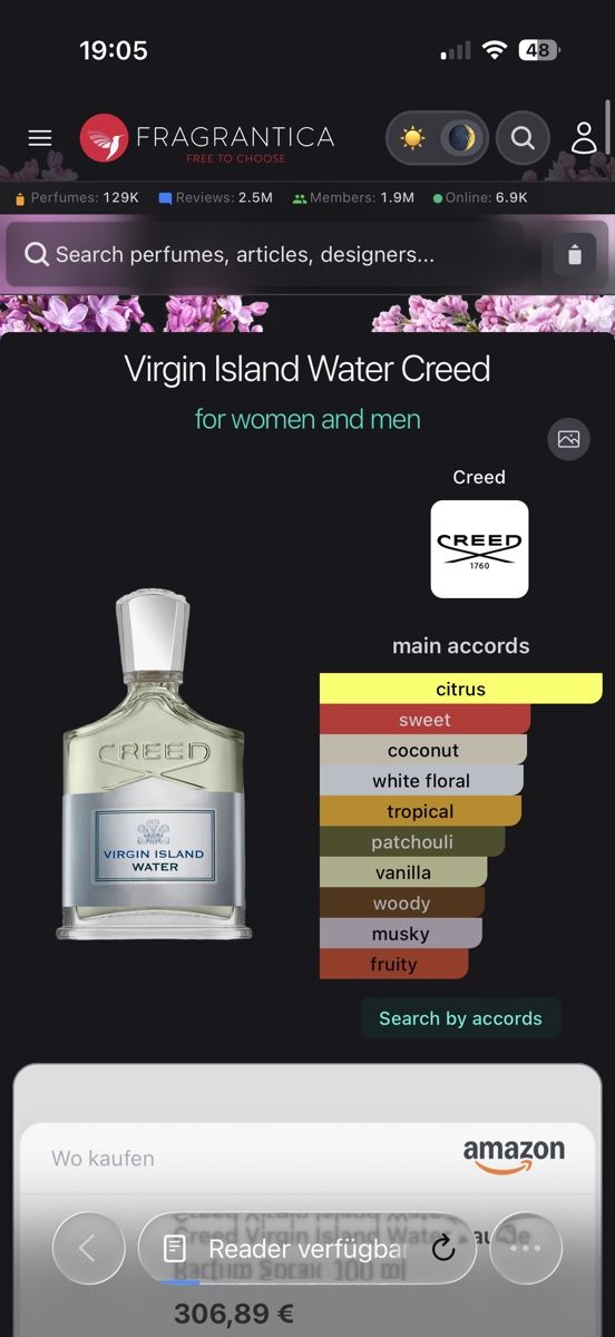 Creed Profumi & Eau de Toilette: Creed Virgin Island Water 2 ml – Usato da Sursee venduto da nri_sbv9 1