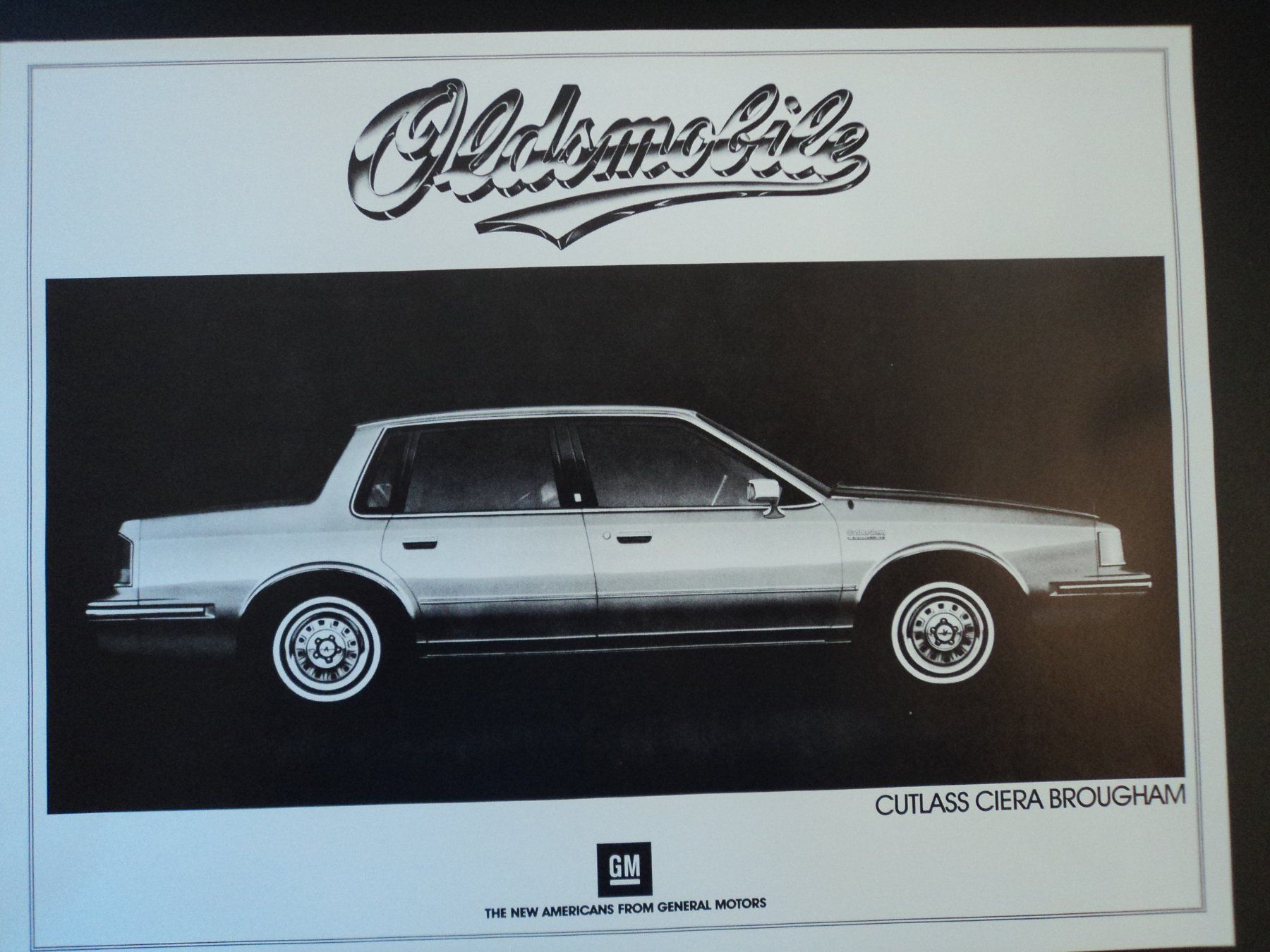 Oldsmobile Documenti: Prospekt Datenblatt Oldsmobile Cutlass Ciera Brougham 1982 – Usato da Schwarzenburg venduto da modelCARama