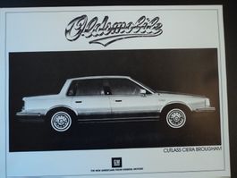 Prospekt Datenblatt Oldsmobile Cutlass Ciera Brougham 1982