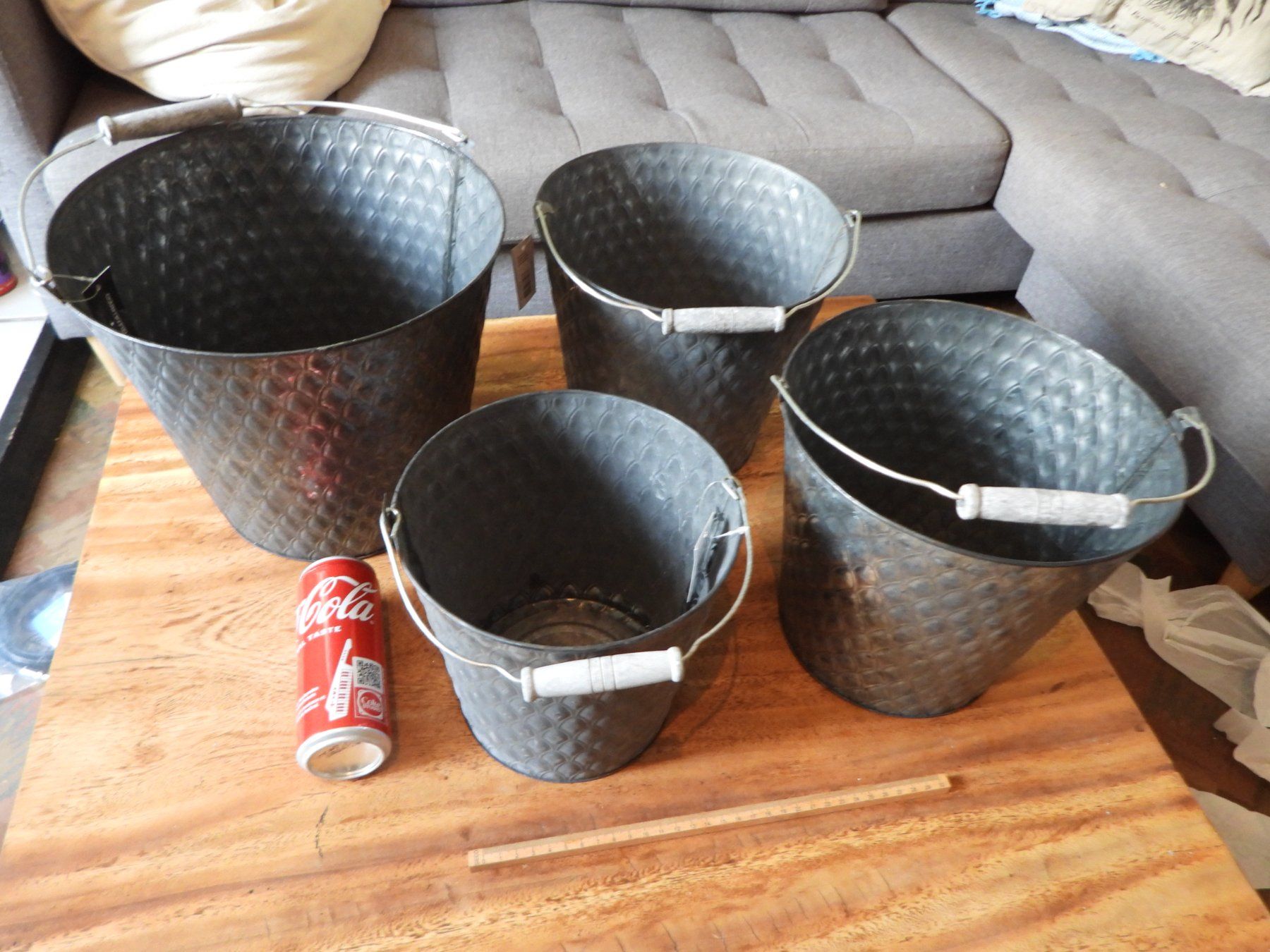 Autres articles pour la maison: Deko Eimer 4ST aus Blech – Neuf (Voir description) à Tavannes par jimananas 1