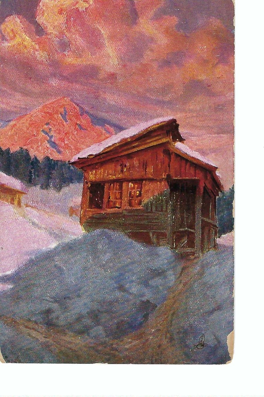 Ansichtskarten: Berghütte, alpine rest house – Gebraucht aus Thun von 44wart