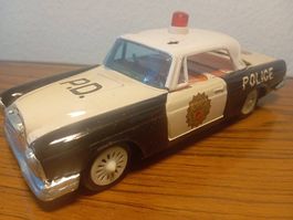 Vintage Blech Polizei Auto, Made in Japan, Top Zustand!