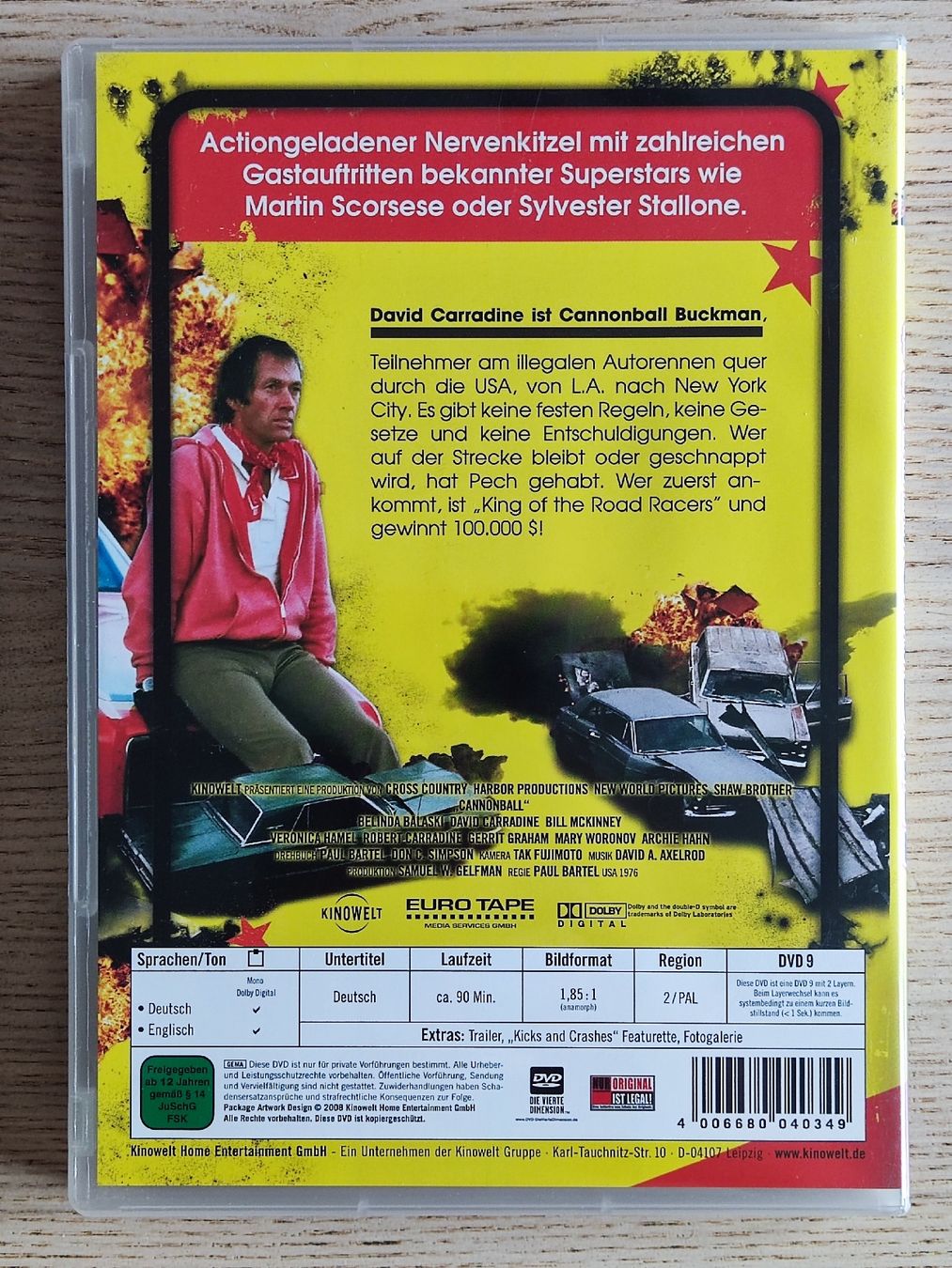 Alle DVDs: Cannonball (1976) mit David Carradine – Gebraucht aus Schaffhausen von  1