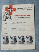 Alte Spende Karte Schweiz. Rotes Kreuz Sektion St Gallen 