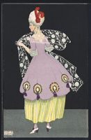 Künstler Mela Köhler: Dame im elegante