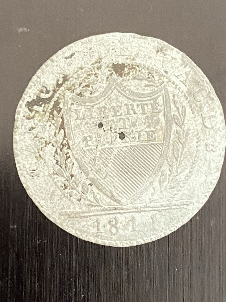 Tutti le monete: Vaud, Batz 1811, 1823, argent Billon – Usato da Corsier-sur-Vevey venduto da Ginoarturo