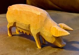 Huggler Brienz, Schwein, Sau, Muttertier Holz