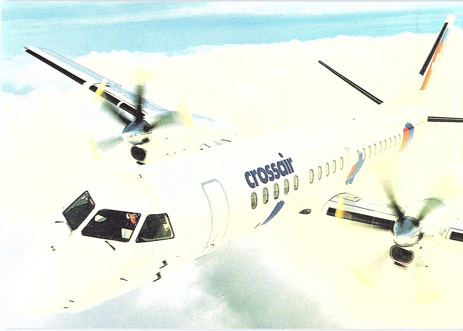 Cartoline postali: AK Saab 20001et-Prop, Crossair – Nuovo e nell'imballaggio originale da Würenlos venduto da KKMeister
