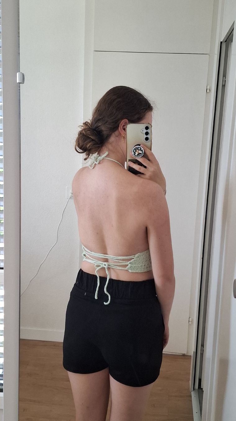 Tops: Crochet Halter Top Mint Green Size S  – Neu (gemäss Beschreibung) aus Hausen am Albis von ann_2kkx 2