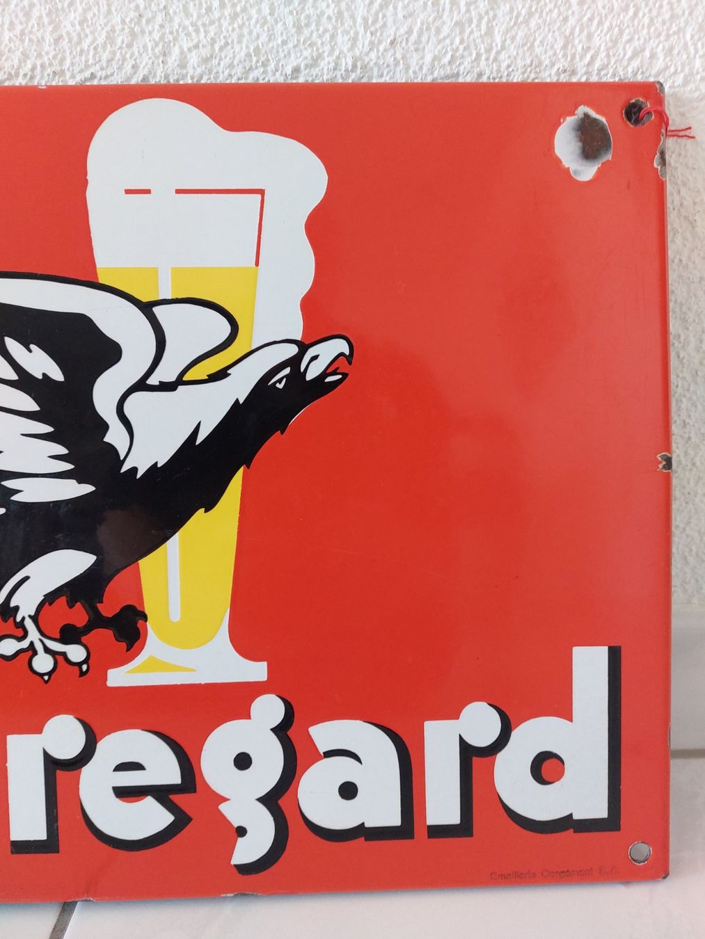 Cardinal Insegne: Emailschild Beauregard Bier Plaque émaillée – Usato da Schenkon venduto da TG10 3