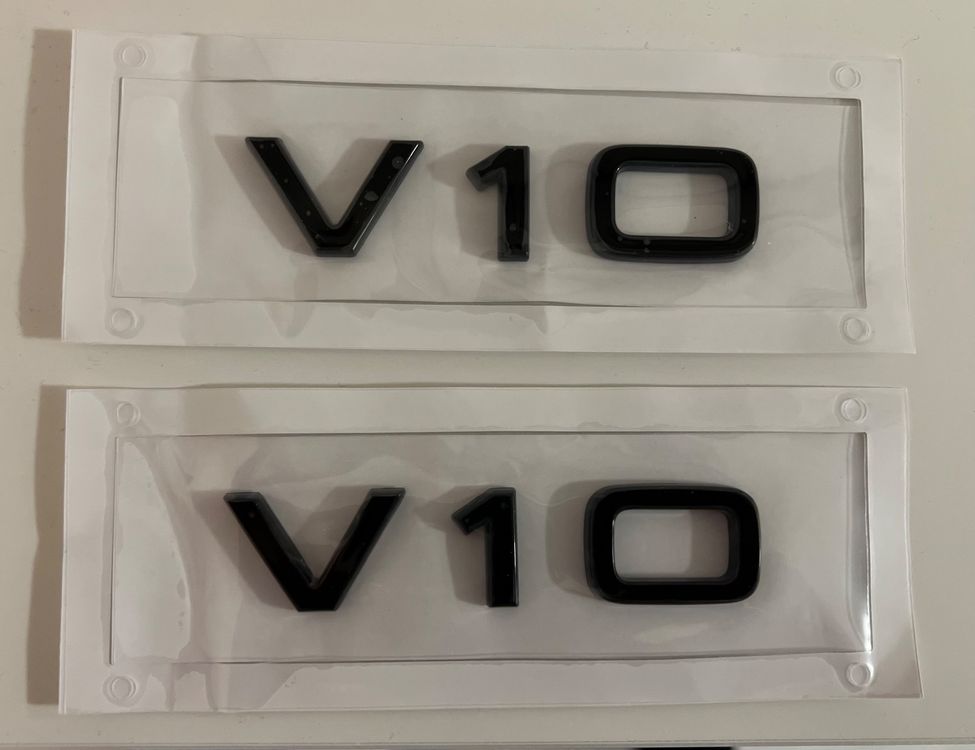 V10 Emblem für Audi R8 RS6 BMW M5 M6 | Kaufen auf Ricardo
