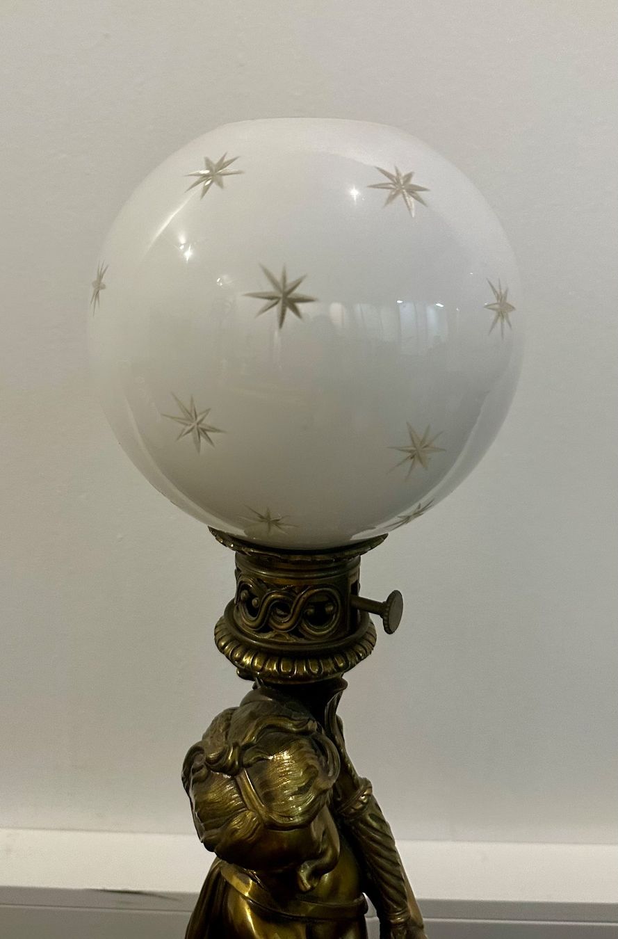 Lampade: Antikes Puten-Tischlampenpaar – Usato da Basel venduto da artthings4you 8