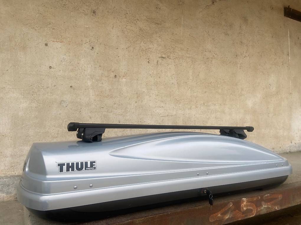 Box da tetto: XL Dachbox Thule Atlantis 600 mit oder ohne Träger – Usato da Leuzigen venduto da Doppelrad 2