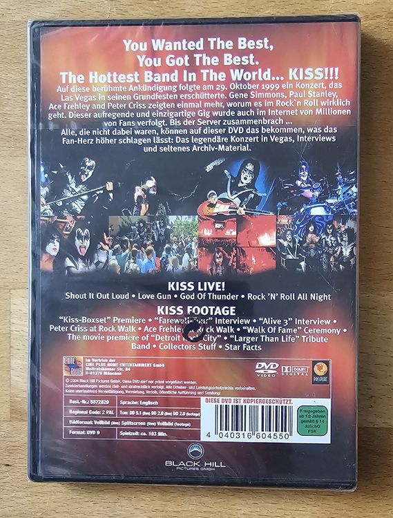 Tous les DVDs: KISS IN VEGAS DVD – Neuf avec emballage d'origine à Staffelbach par Ddado01 1
