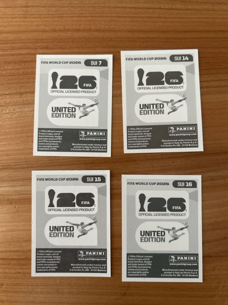 Panini Sammelbilder & Trading cards: Panini 2026 - SUI - 4 Stickers – Neu und originalverpackt aus St. Gallen von mic_2tbq 1