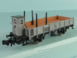 Minitrix Spur N SBB Rungenwagen mit Bremserkabine