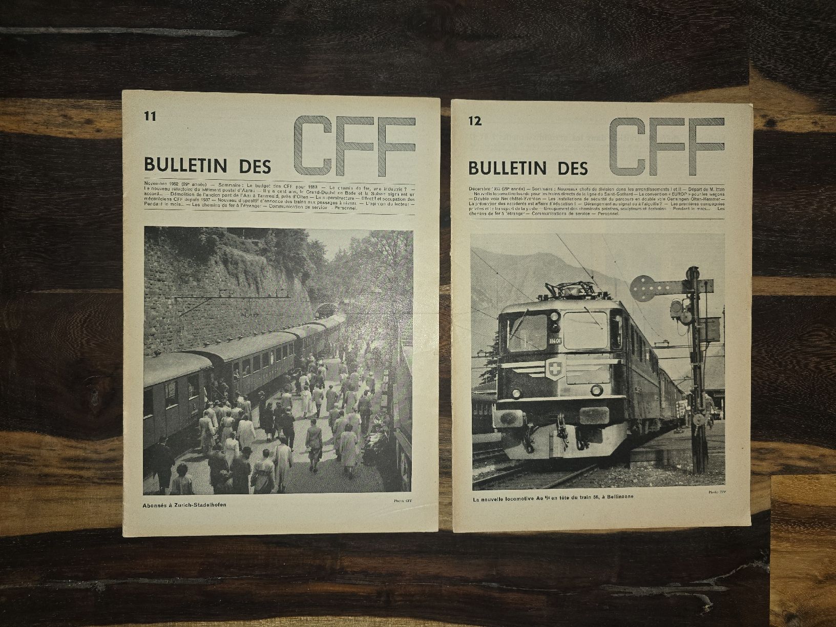 Riviste & Magazine: 14 Bulletins des CFF 1952-1953 – Usato da Farvagny-le-Petit venduto da Aeternitas_FS 5
