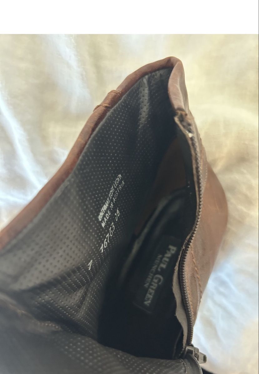 Paul Green Scarpe da donna: braune Leder-Stiefeletten – Usato da Bern venduto da ann_v6v2 3