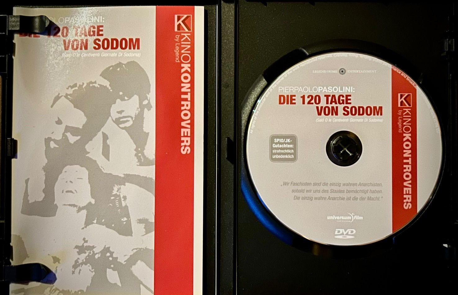 Tutti i DVDs: Pasolini - 120 Tage von Sodom - DVD- Ungeschnittene Version – Nuovo (secondo la descrizione) da Erlinsbach SO venduto da 400_n956 3