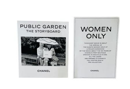 Lot de 2 films CHANEL: Public Garden & Women Only (K.L)