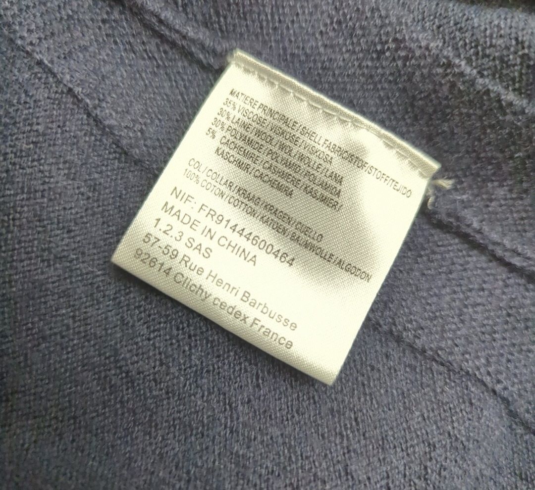 Maison 123 Maglioni & Felpe: 1.2.3 Paris Feinstrickpullover mit Schmuckkragen – Gr.36 – Usato da Le Locle venduto da sAm_2112 2