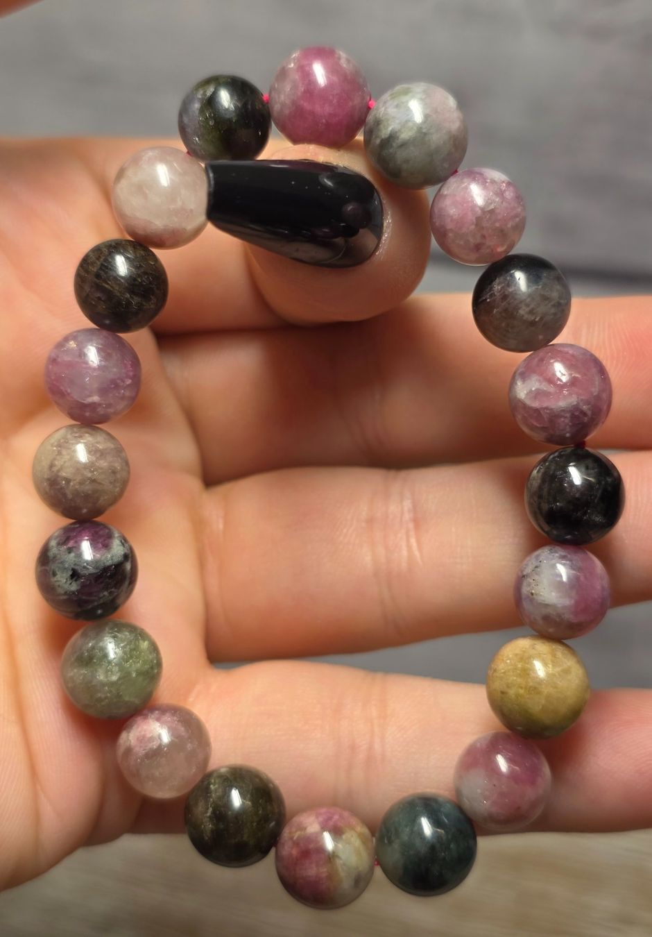 Minerali & Pietre curative: Regenbogen Turmalin Armband B 9.8mm – Nuovo e nell'imballaggio originale da Matzingen venduto da Shay_Crystalz