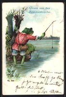 Litho Frosch versucht sich als Angler, v