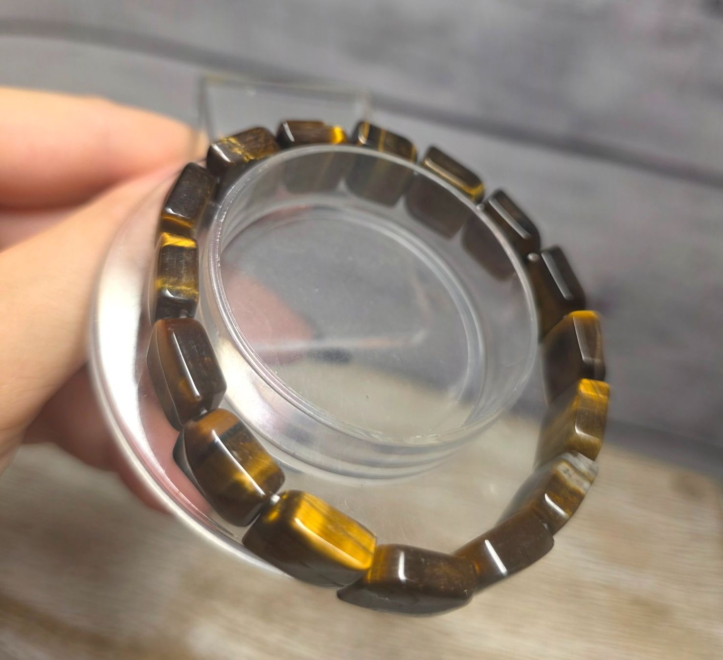 Mineralien & Heilsteine: Tigerauge Softbangle Armband – Neu und originalverpackt aus Matzingen von Shay_Crystalz 1