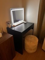 Schminktisch-Set IKEA inkl. LED-Spiegel & Hocker – Top Zusta