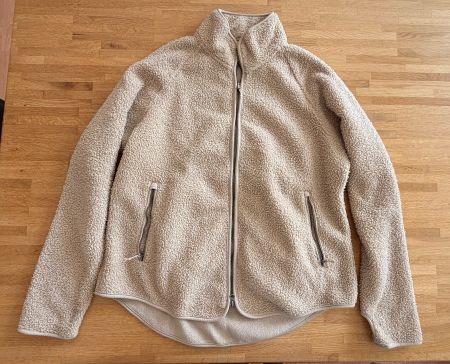 Jacke - TCHIBO Fleece beige Gr. L / 44-46 - Faserpelz