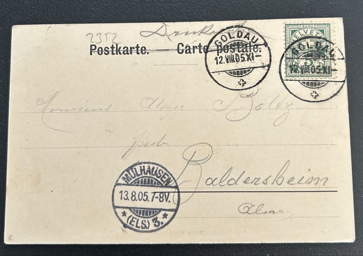 Cartoline postali: Gruss aus Goldau  – Usato da Horw venduto da Tellbub 1