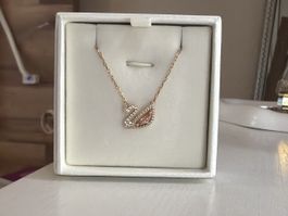 SWAN NECKLACE - HALSKETTE - FANCY MORGANITE