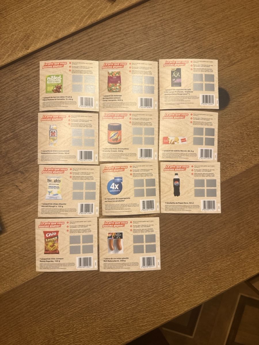 Gutscheine: 11x grill and win coop – Neu und originalverpackt aus Eclepens von Marcopollooo