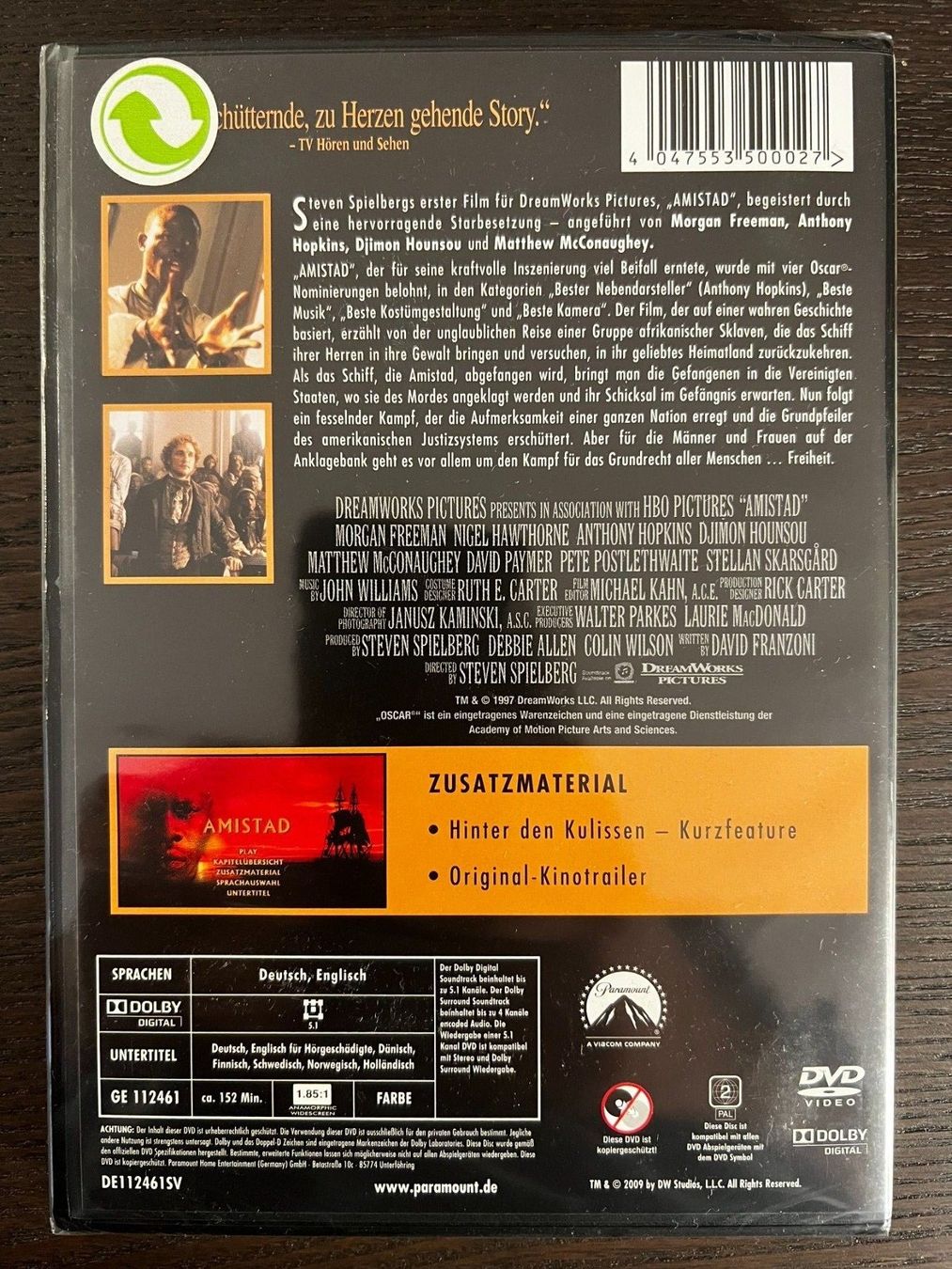 Tous les DVDs: Amistad – Neuf avec emballage d'origine à Zürich par FilmFreunde 1
