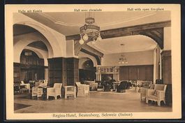 Beatenberg, Regina-Hotel, Halle mit Kami