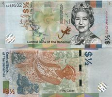 BAHAMAS   1/2  DOLLAR 2019 (UNC)