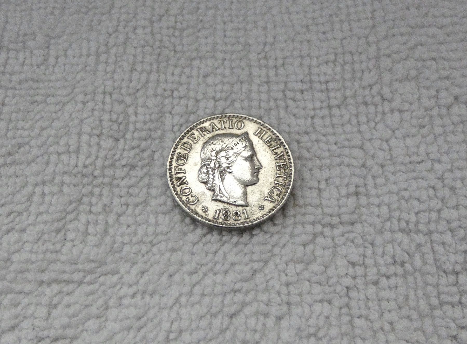 Tutti le monete: 10 centimes/rappen 1881 – Usato da Nyon venduto da Ilmi09