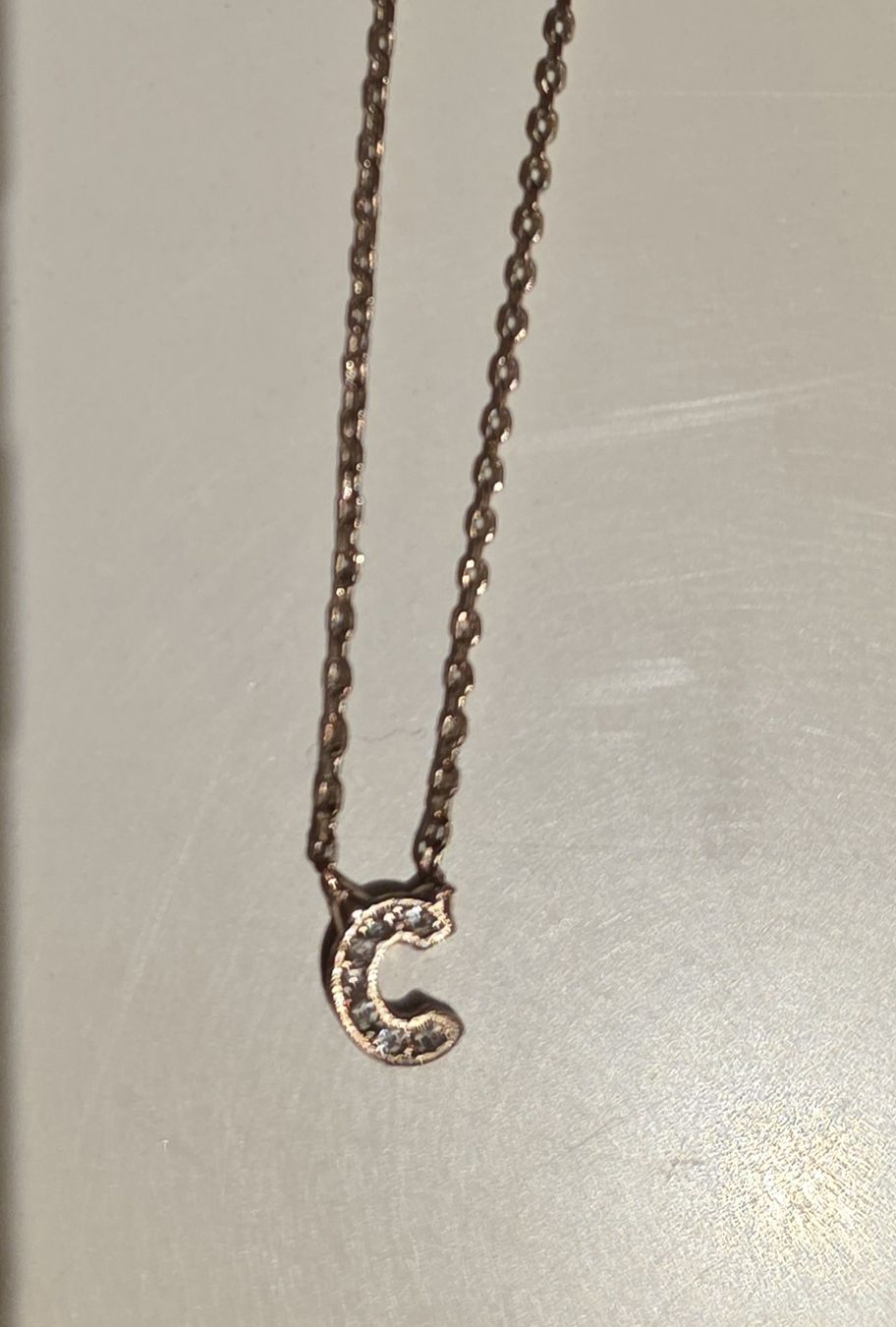 Catenine: Collana Claire's con Ciondolo Lettera C e Strass – Usato da Porza venduto da fra_c8qj 1