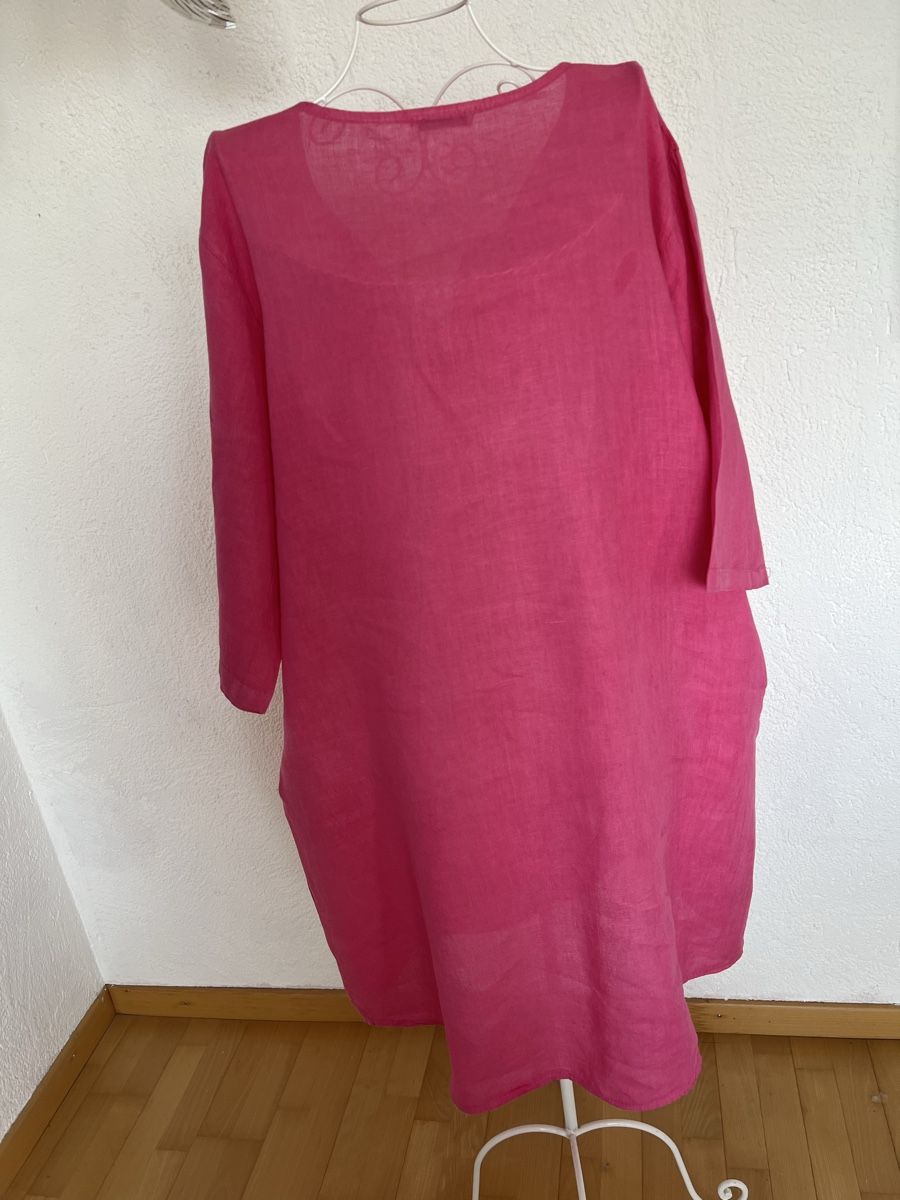 Vestiti: Reine Leinen Kleid pink – Usato da Rorschacherberg venduto da Artmaru 1