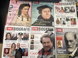 6 PM Biographie, verschiedene Ausgaben, guter Zustand