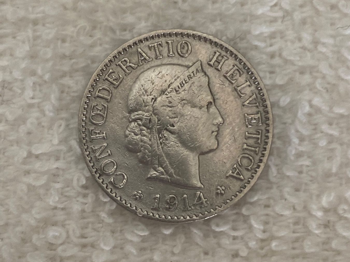 Tutti le monete: 5 centimes/rappen 1914 – Usato da Nyon venduto da Ilmi09