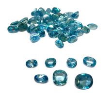 Lot 10 ct - 6-8 x Zircons bleus - Valeur 1'800.- Fr