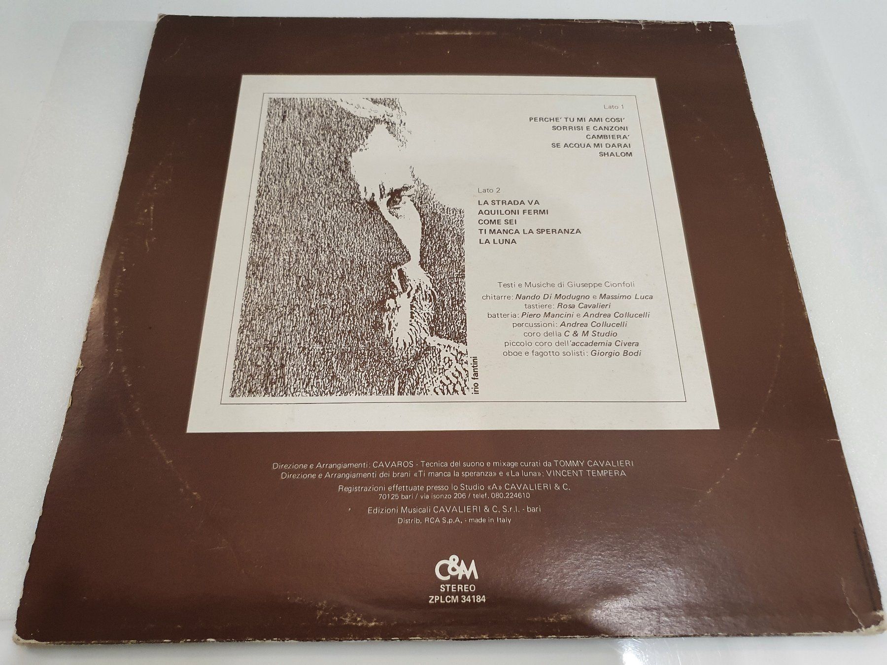 Dischi in vinile: Giuseppe Cionfoli – Shalom – Usato da Uster venduto da Vinyl-Leidenschaft 1