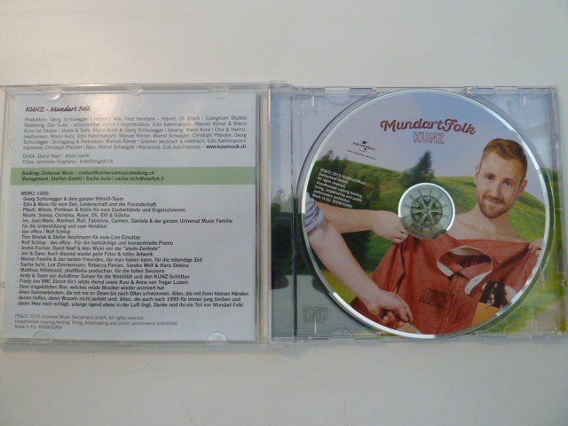 CD: KUNZ - Mundart Folk – Usato da Au ZH venduto da sikoku 1