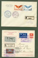 1 Lot 5 Flugbriefe Schweiz