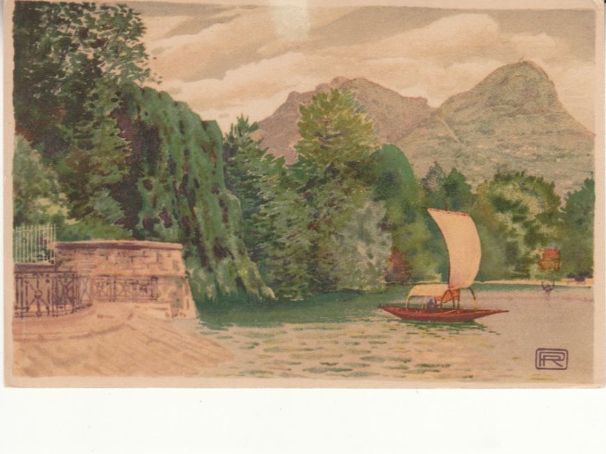 Cartoline postali: Lugano ca. 1940 – Usato da Bürglen TG venduto da StampGraf