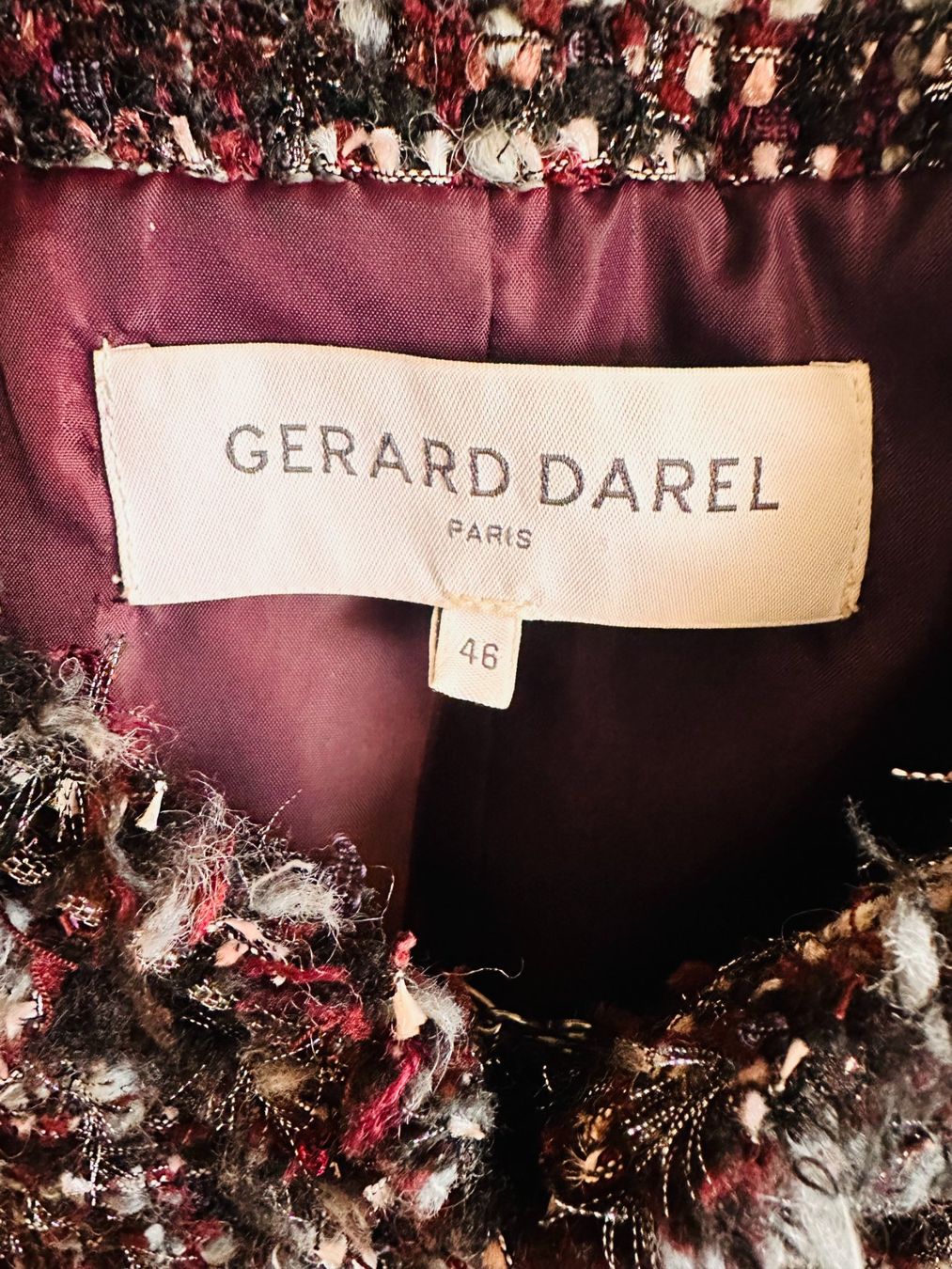 Gérard Darel Giacche: Gerard Darel Tweed Jacket blazer wool blend fully lined – Usato da Genève venduto da Mycollection 2
