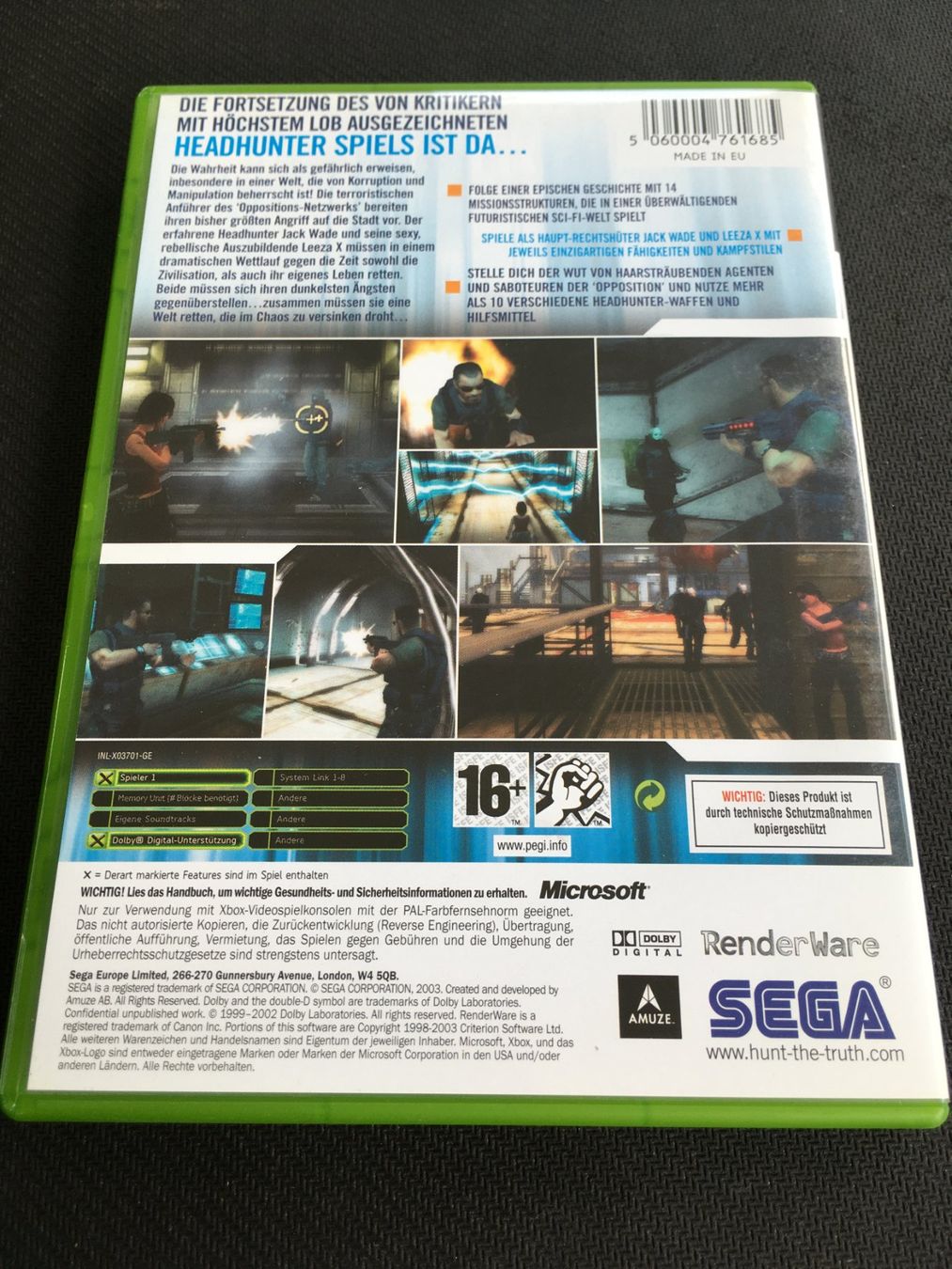 Microsoft Giochi: Headhunter Redemption - Xbox – Usato da St.Gallen venduto da sjosjo 1