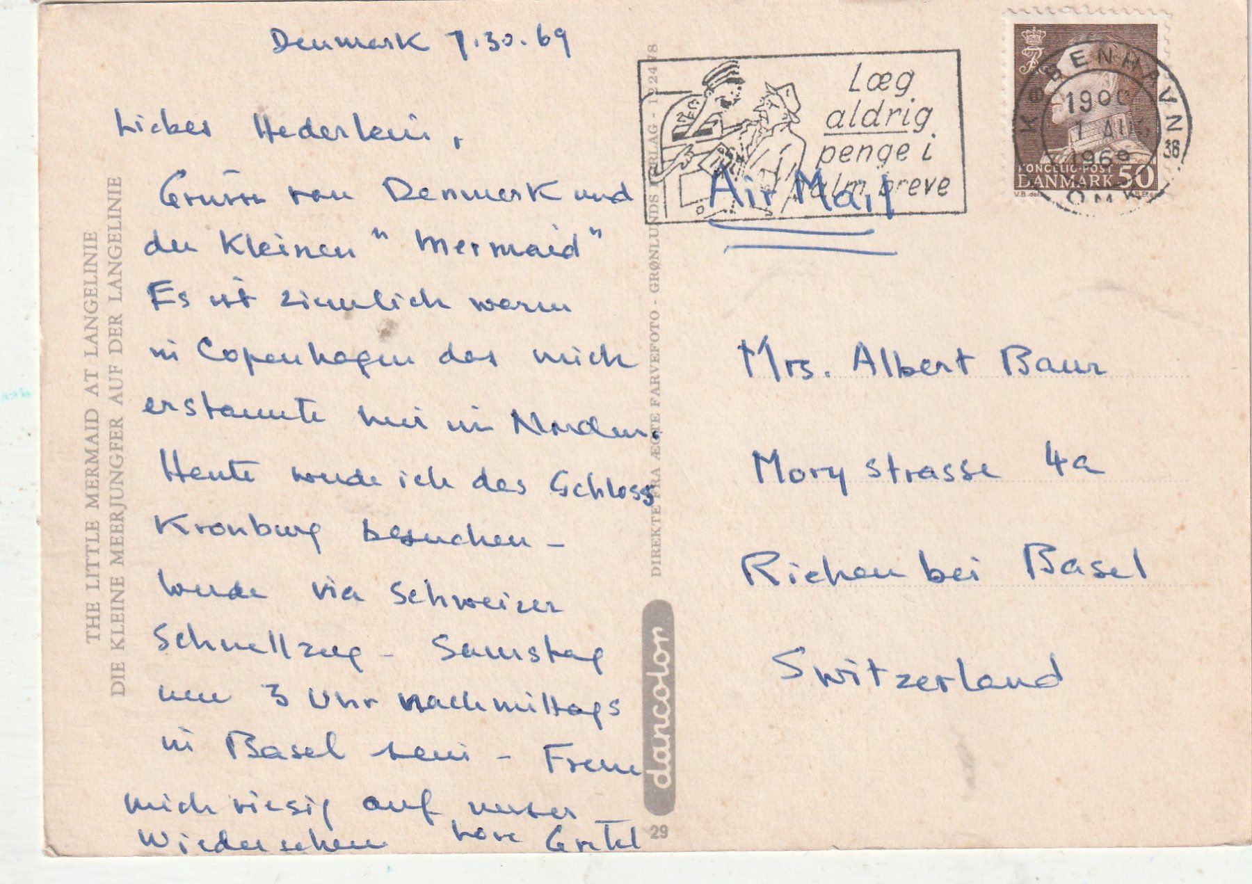 Cartes postales: Die kleine Meeresjunfer – D'occasion à Lumbrein par made02 1